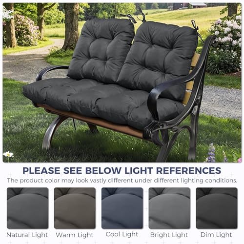 Wicker Chair Cushions of 3 Pieces, Waterproof Cushions for Patio Furniture, T...