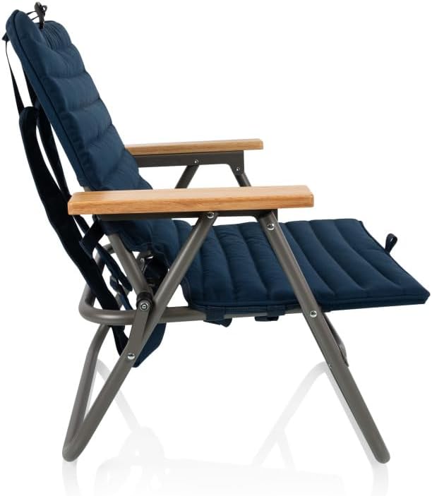 Picnic TIME Descanso Padded Beach Chair, Low Camping Chair with Removable Was...
