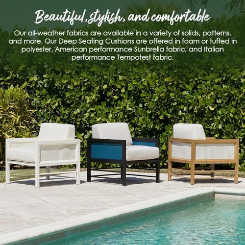 RSH DECOR: Deep Seating Loveseat Cushion Set | 46" x 26" Loveseat |...