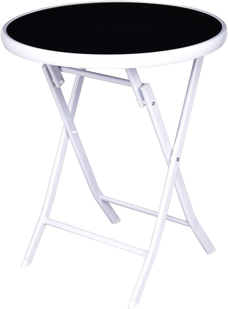 Giantex Bistro Table Set, 3 Piece Patio Bistro Set, Outdoor Folding Table and...