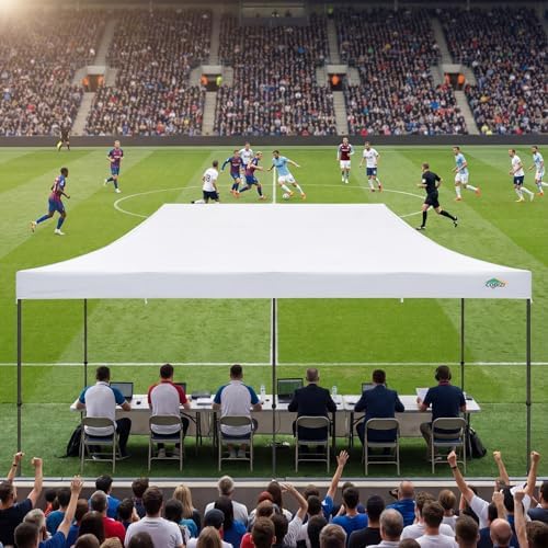 COBIZI 10x20 Heavy Duty Pop Up Canopy Tent with 6 Sidewalls Thicken Frame, Co...
