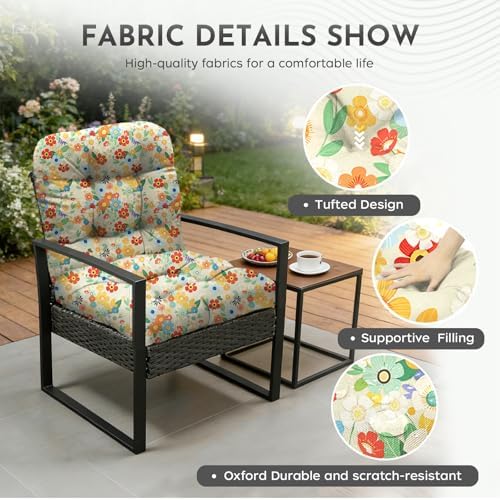 Patio Outdoor Chair Cushions Set of 2 Waterproof 19.5" x 19.5" x5&q...