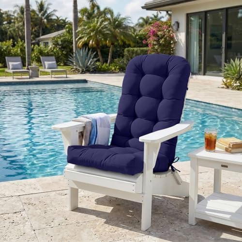 EAGLE PEAK High Back Adirondack Chair Cushions, 5" Thick Non Slip Tufted...