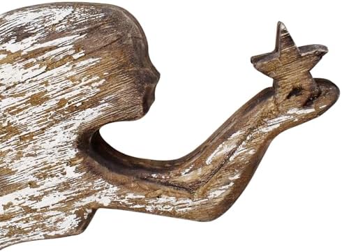 Wooden Mermaid Beach Wall Decor Hanging Plaque Sign Nautical Ocean Themed