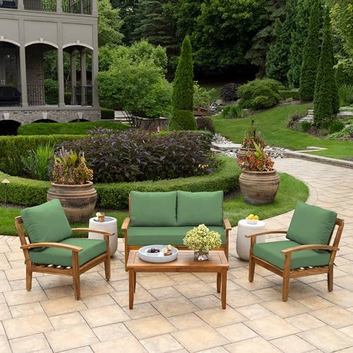 Arden Outdoor Loveseat Cushion Set, 48 x 24, Water Repellent, Fade Resistant,...