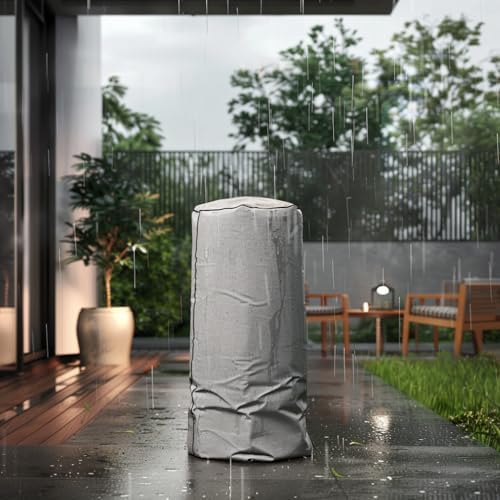 Planika BINO Outdoor Gas Fireplace - Fire Column with Glass Shield for Patio ...