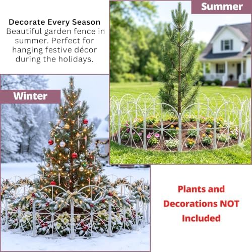 ShopLaLa Decorative Garden Fence (10 Panels) 12.5inx16.5in Animal Barrier