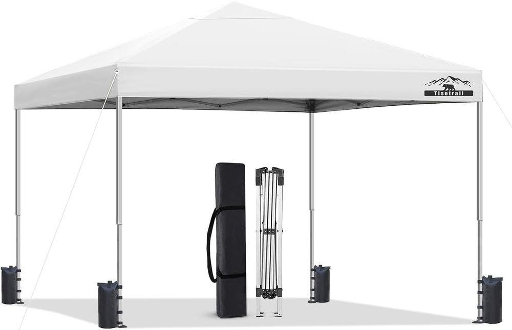 10x10ft Pop Up Canopy Tent - Instant Shelter, Easy Outdoor Sun Shade for Even...