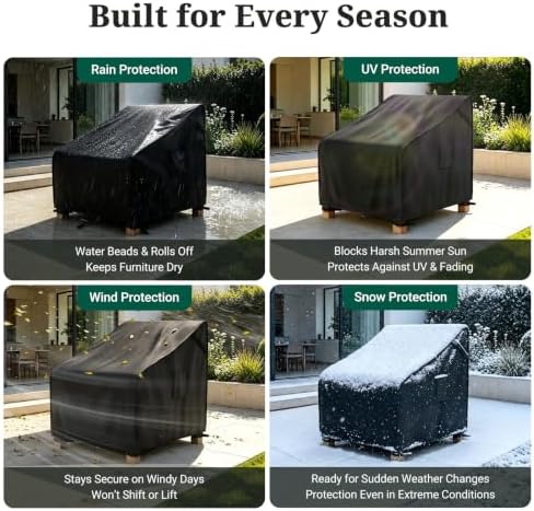 MR. COVER Patio Chair Covers Waterproof, Outdoor Furniture Covers for Rocking...