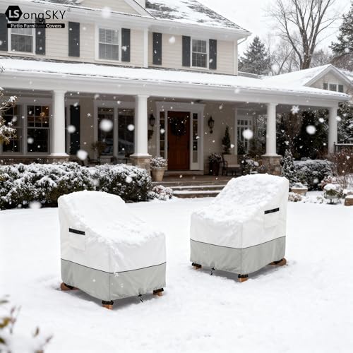 Patio Adirondack Chair Cover 2 Pack,Waterproof Heavy Duty Outdoor Chair Cover...