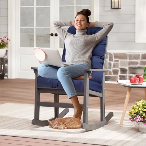 Outdoor Rocking Chair Cushions Printing Waterproof Adirondack Chair Cushion