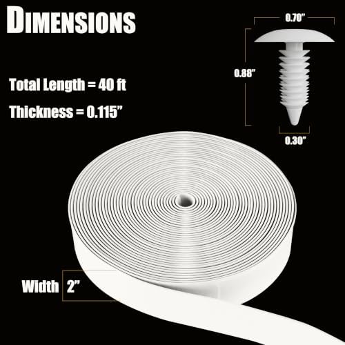 Vinyl Straps for Patio Chair Repair Kit 2'' Wide 40 Ft Long Replaceme...