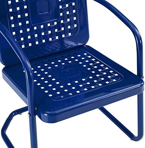 Crosley Furniture Bates 3-Piece Retro Metal Outdoor Patio Chair Set