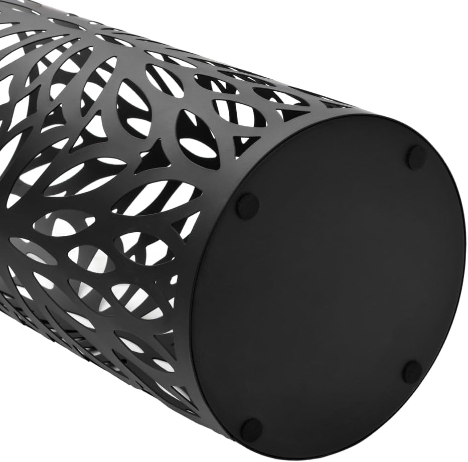 vidaXL Elegant Steel Umbrella Stand in Black - Durable Powder Coated Steel wi...