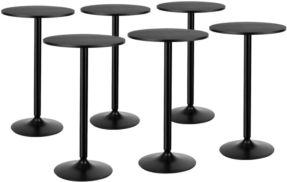 ERGOMASTER Cocktail Table,Two-in-one Modern Style Standing Circular Bar Table...