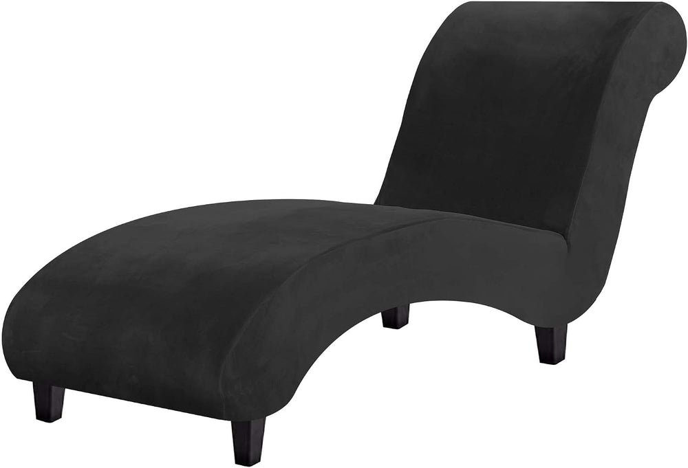 H.VERSAILTEX Chaise Lounge Cover Indoor Velvet Chaise Slipcover High Stretch ...