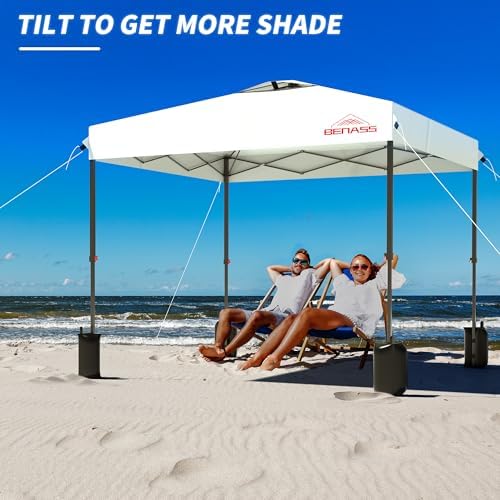 10x10 Pop Up Canopy Tent with 3 Sidewalls, White
