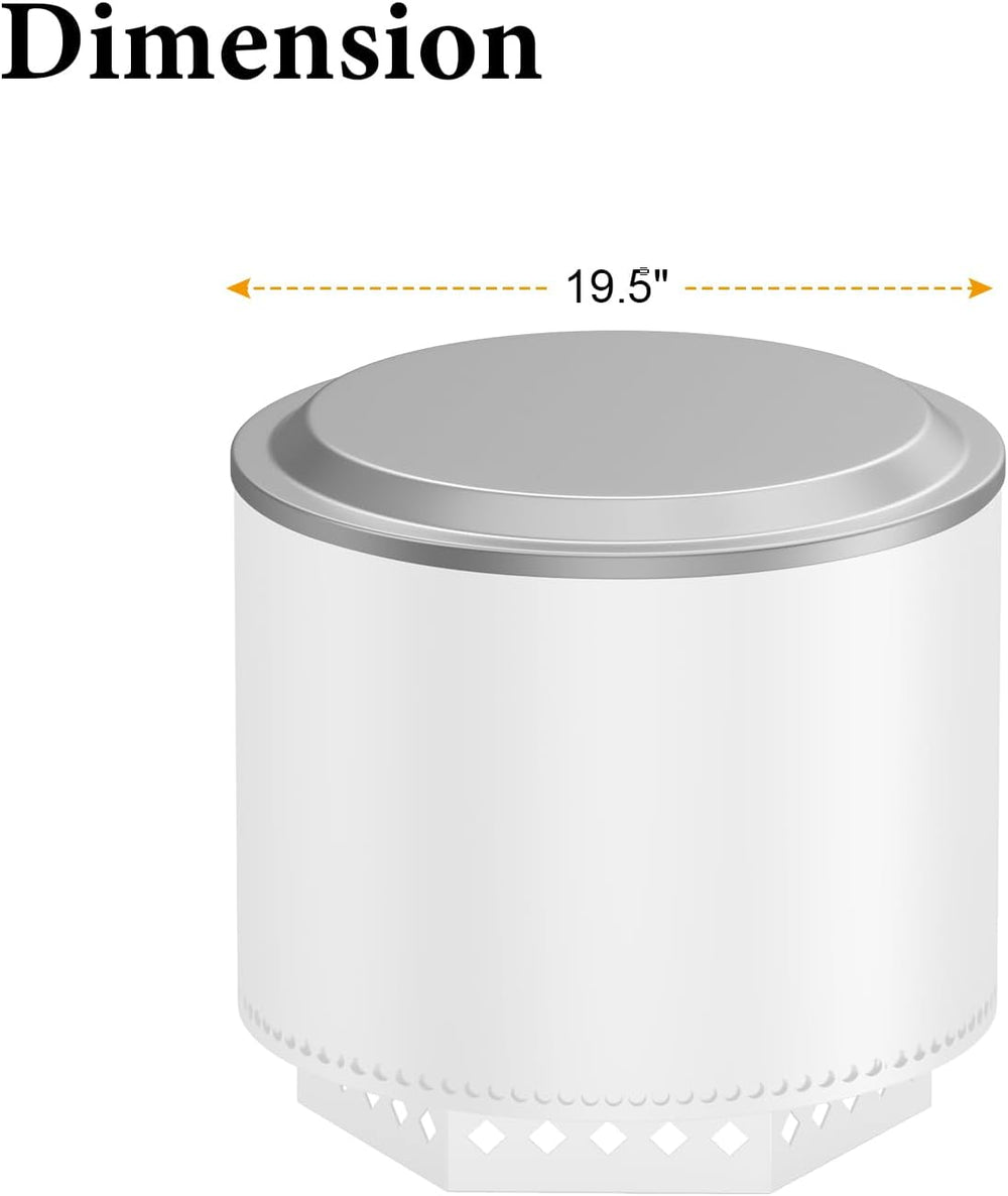 Fire Pit Lid with Cover for Solo Stove Bonfire 2.0 Fire Pits, Stainless Steel...