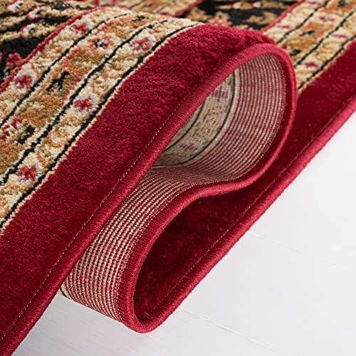 SAFAVIEH Area Rug 9x12 - Lyndhurst Collection - Large - Red & Black, Trad...