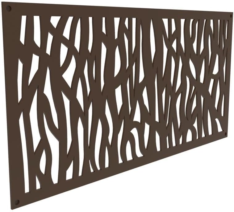 2 ft. x 4 ft. Sprig Umber Decorative Screen Panel