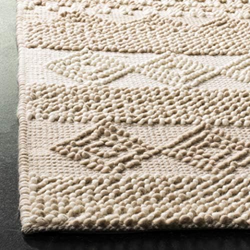 SAFAVIEH Natura Collection Area Rug - 10' x 14', Beige & Ivory, H...