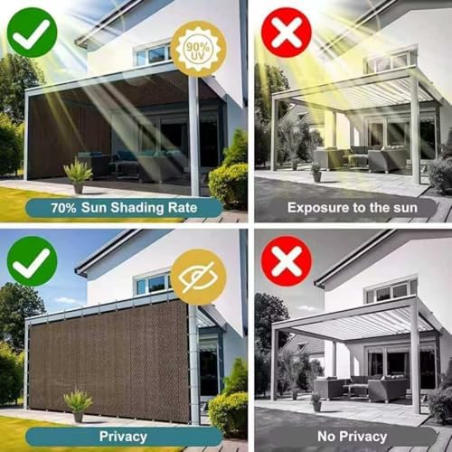 Shade Cloth for Garden ,Greenhouse Plants Fence Privacy Screen s Outdoor Pati...
