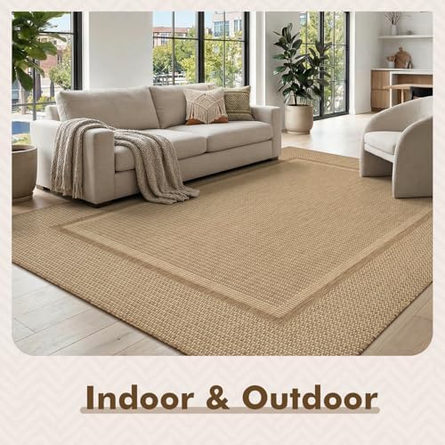 MontVoo-Outdoor Rug-Patio Rug 5x7 ft Polypropylene Indoor Outdoor Rugs Outdoo...