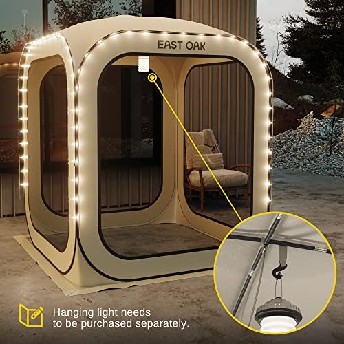 East Oak Screen House Tent Pop-Up, Portable Screen Room Canopy Instant Screen...