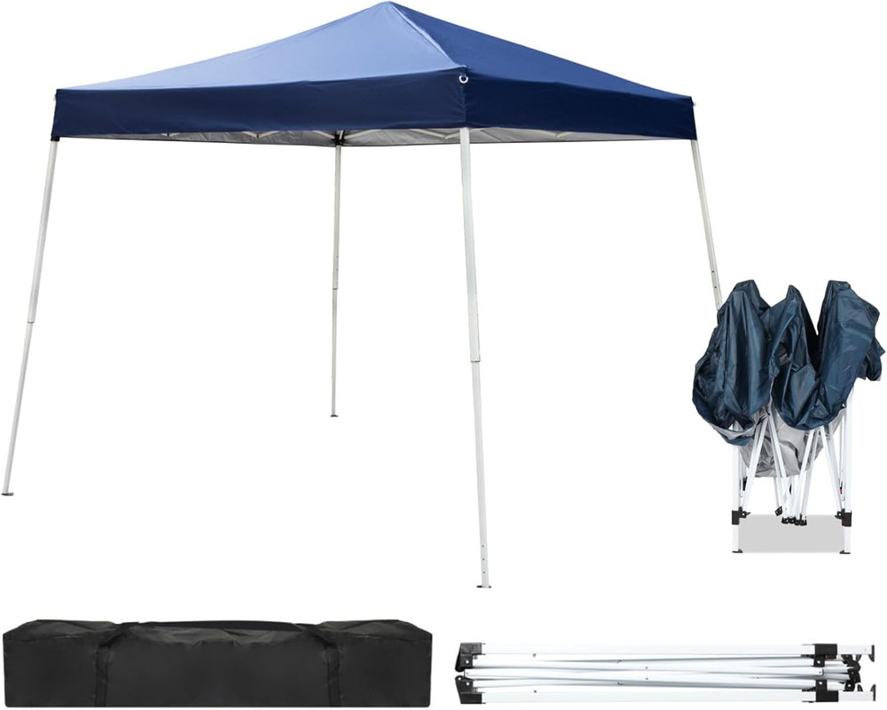 Outvita Outdoor Canopy 7.8x7.8' Pop Up Commercial Instant Gazebo Tent Blue