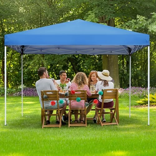JupiterForce 10 x 10 Pop Up Height Adjustable Canopy Tent Sun Protection Wate...