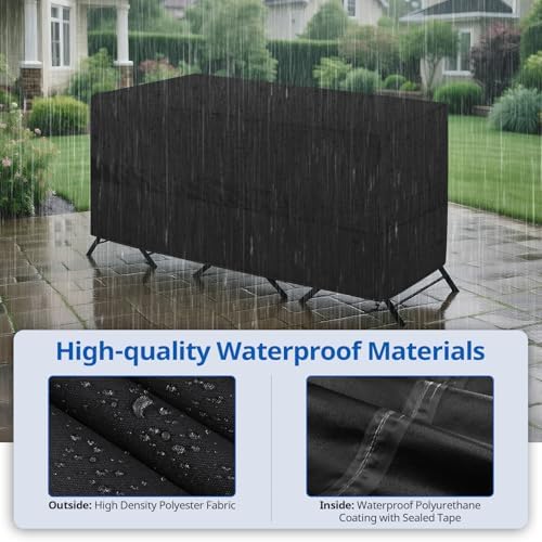 SunPatio Bistro Set Cover Waterproof, Outdoor Patio 3 Pieces Furniture Set Ta...
