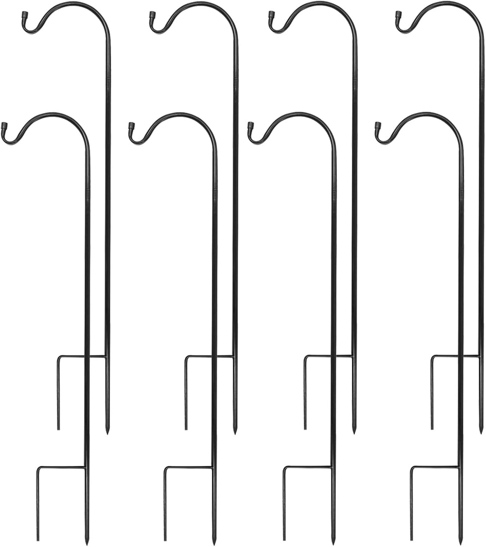 Urban Deco 8 Pack Heavy Duty Shepherds Hook, 37 Inch Tall Plant Hooks