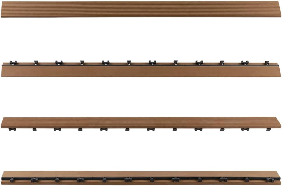 NewTechWood UltraShield Naturale 1 ft. x 3 ft. Quick Deck Outdoor Composite D...