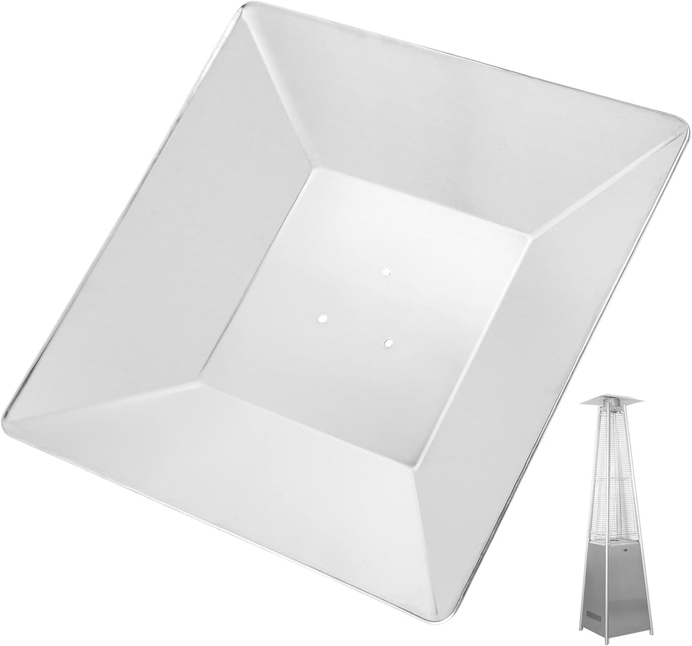 Patio Heater Heat Shield, Square Aluminum Heat Reflector Shield Replacement T...