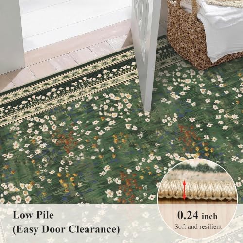 HelloTree 5x7 Floral Vintage Boho Area Rug