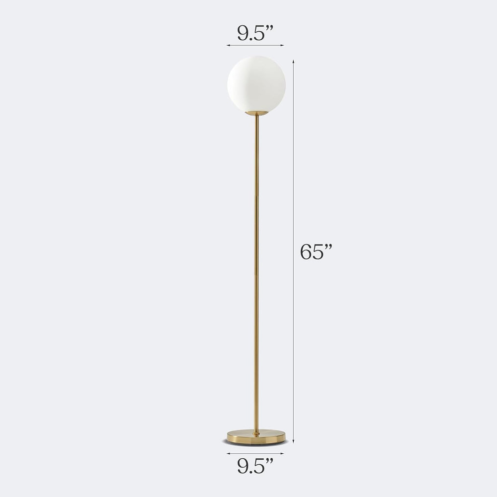 Brightech Luna LED Floor lamp, Modern Lamp for Living Rooms & Offices, Gr...