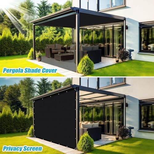 Amagenix Sun Shade Cloth Privacy Screen with Grommets 90% Sunblock Shade, Per...