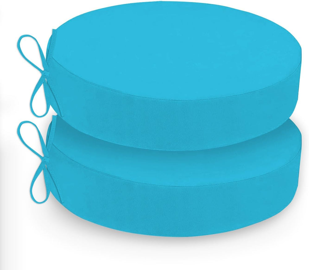 Outdoor Bistro Chair Cushions Set of 2 Round Seat Cushions