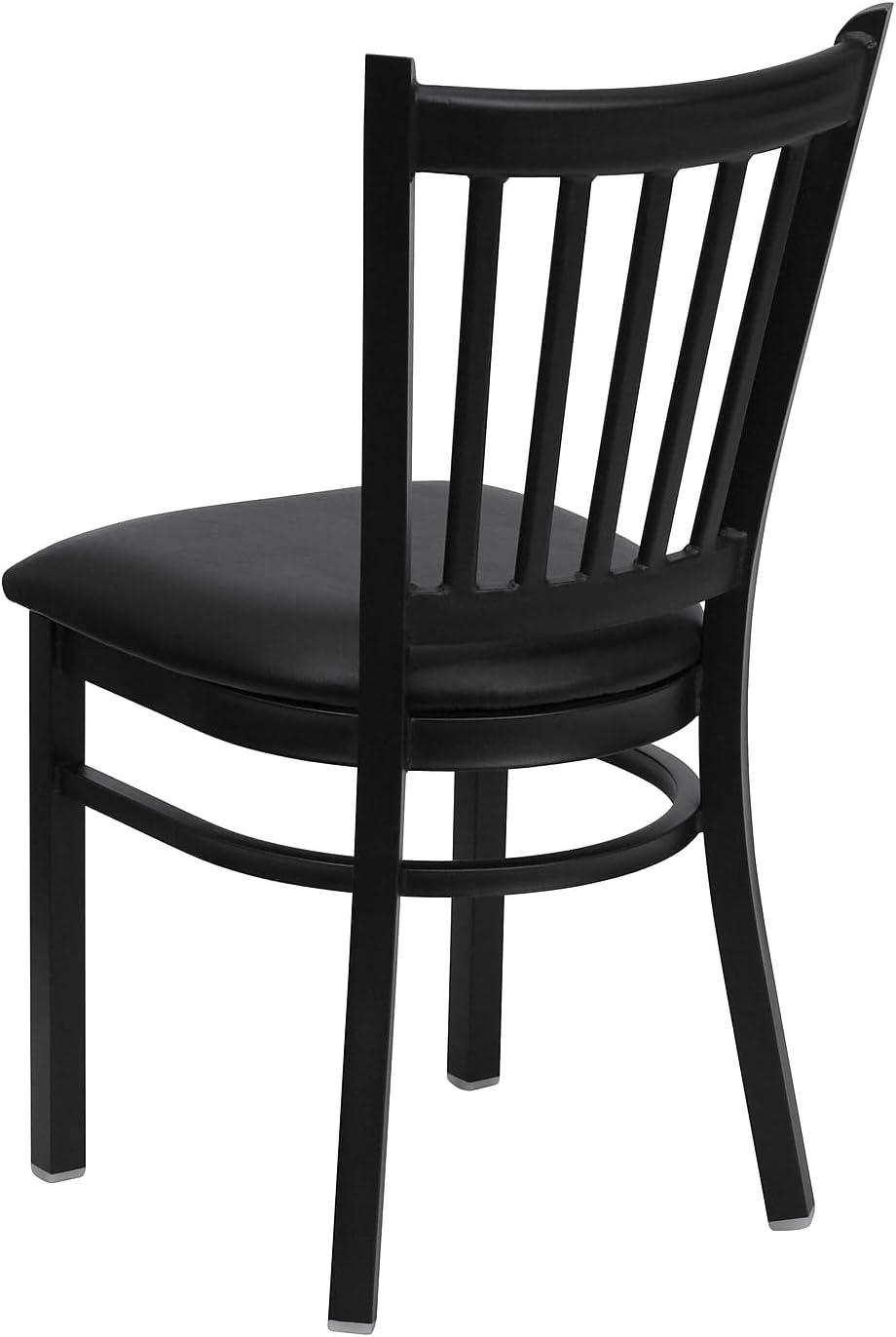 Flash Furniture Hercules Series Vertical Back Metal Restaurant Chairs, Uphols...
