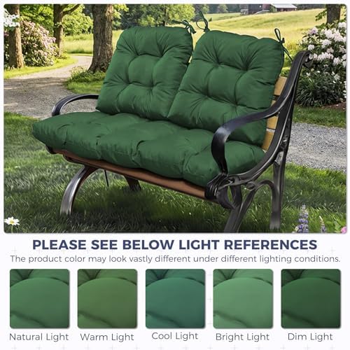 Wicker Chair Cushions of 3 Pieces, Waterproof Cushions for Patio Furniture, T...