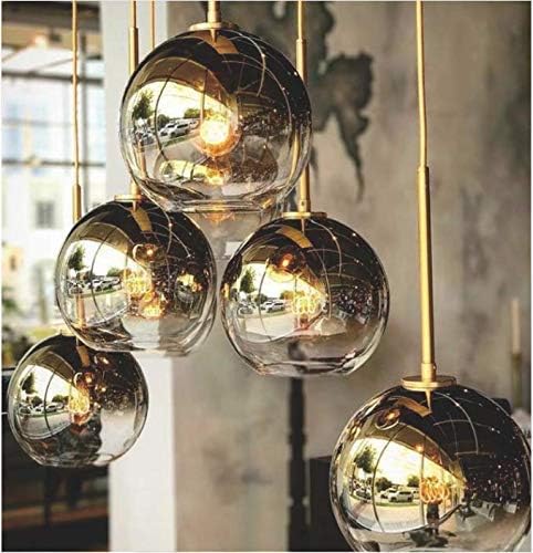 Gradient Color Glass Pendant Light,Modern Glass Hanging Light Chandelier Ligh...