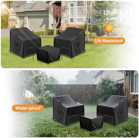 Covers for Devoko/Greesum 3 Pieces Patio Furniture Bistro Sets