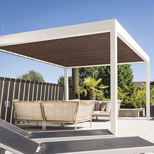 Eden's Decor Straight Flat-Edged Sun Shade Sail Rectangular 5' x 7
