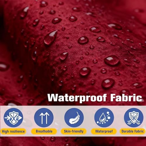 Outdoor Chair Cushions, Patio Wicker Furniture Seat Pads, Waterproof