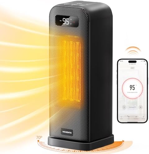 MORENTO Space Heaters for Indoor Use, Smart Space Heater, Wi-Fi & Voice C...