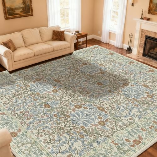 Extra Large 10x14 Area Rug for Living Room, Washable Rugs for Dining Room, Be...