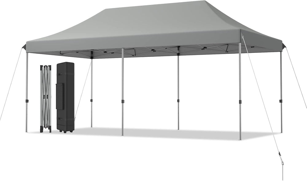 Tangkula 10x20 Ft Pop Up Canopy Tent, Easy Set-up Outdoor Commercial Instant ...