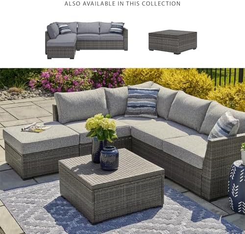 Signature Design by Ashley Petal Road 4-Piece Outdoor Patio Furniture Set, Mo...