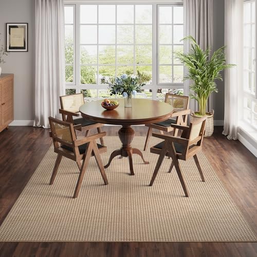 YDKGL Washable Area Rugs 5x7 ft Non Slip Area Rug for Living Room Brown