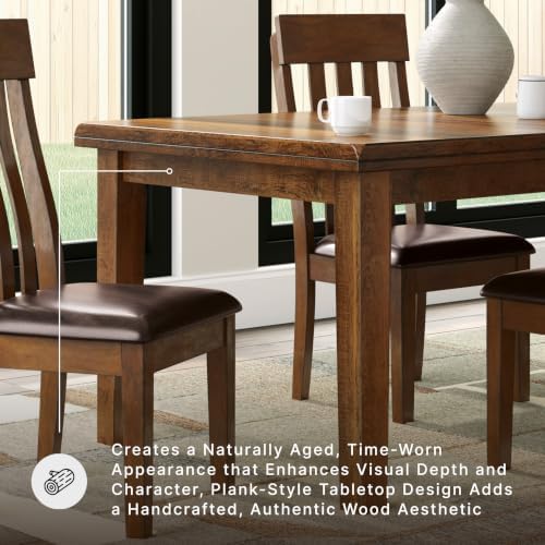 Signature Design by Ashley Ralene Wood Extendable Dining Table, Brown